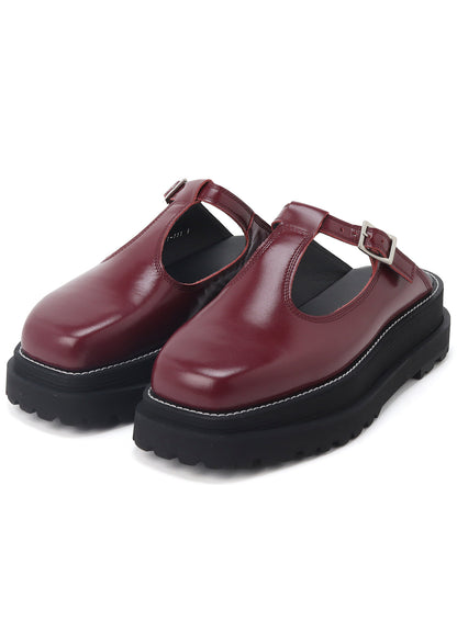 COW LEATHER MARY JANE SANDALS