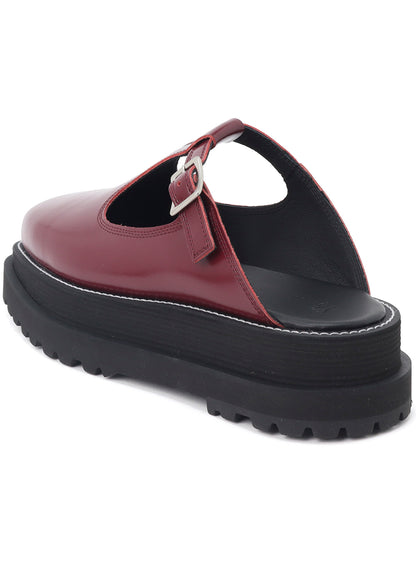 COW LEATHER MARY JANE SANDALS