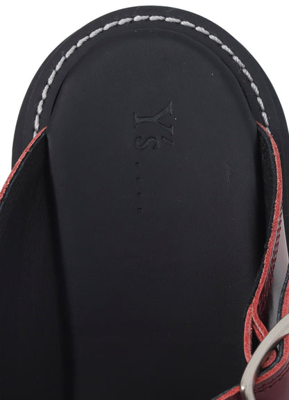 COW LEATHER MARY JANE SANDALS