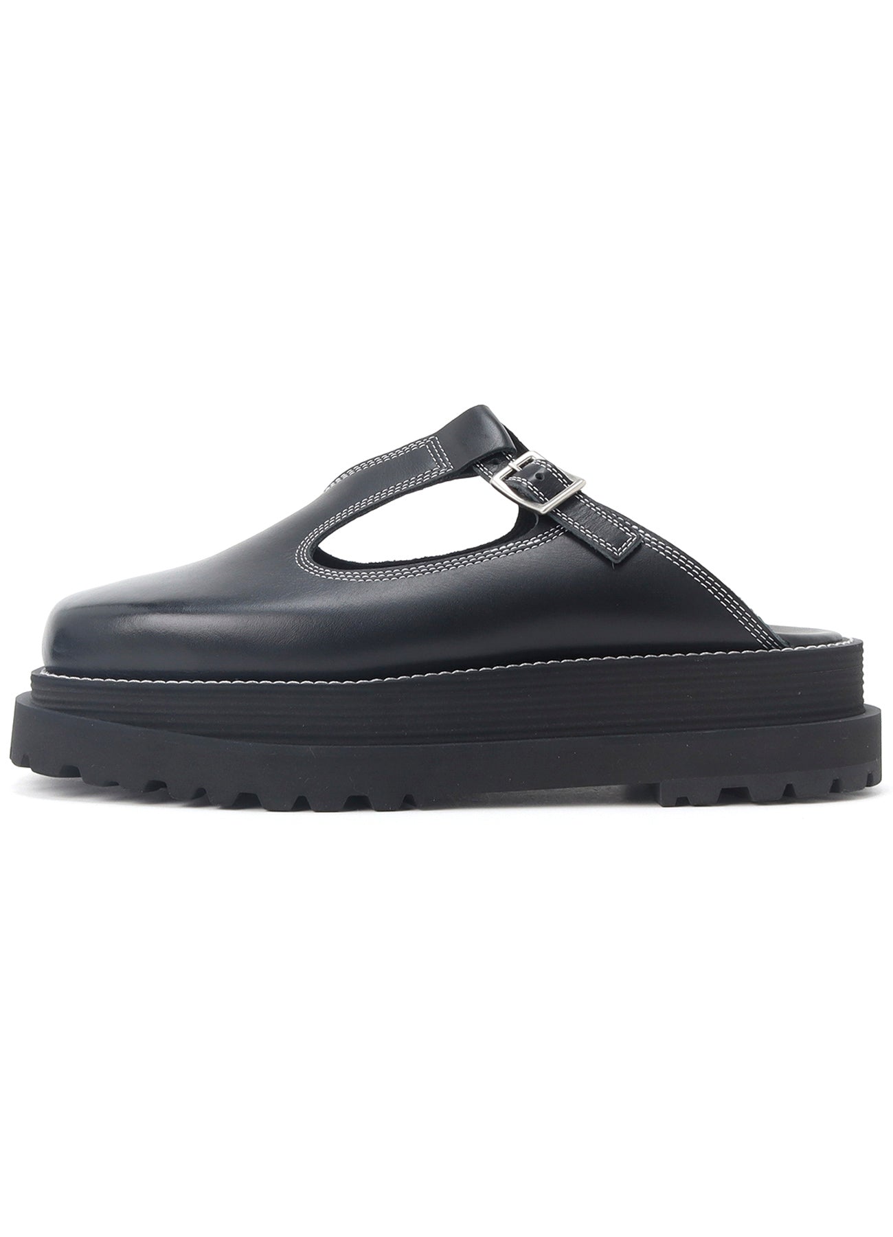 COW LEATHER MARY JANE SANDALS