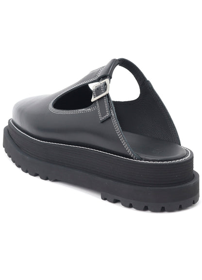 COW LEATHER MARY JANE SANDALS