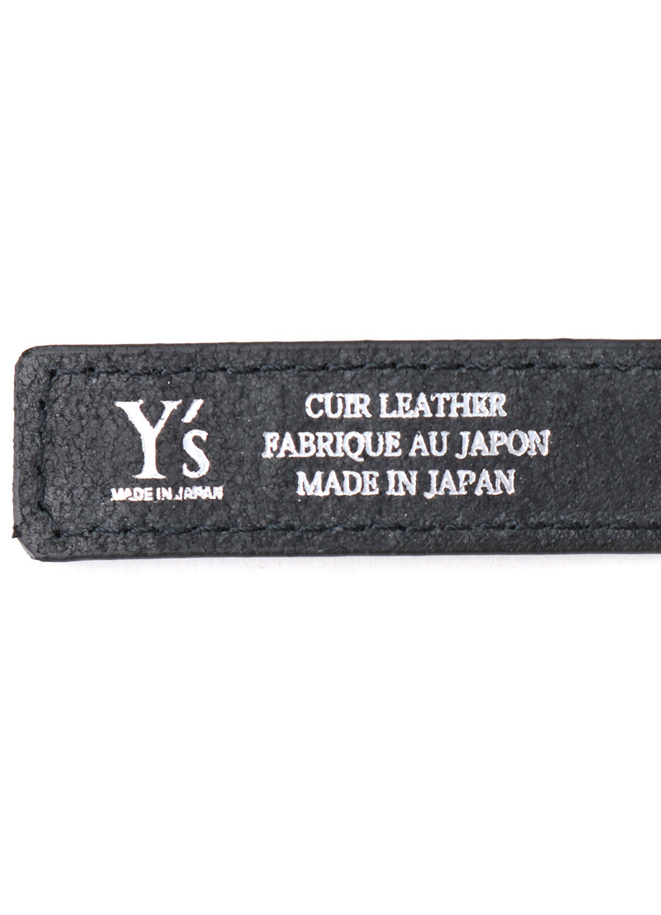 LEATHER/COTTON TWILL DOUBLE BELT