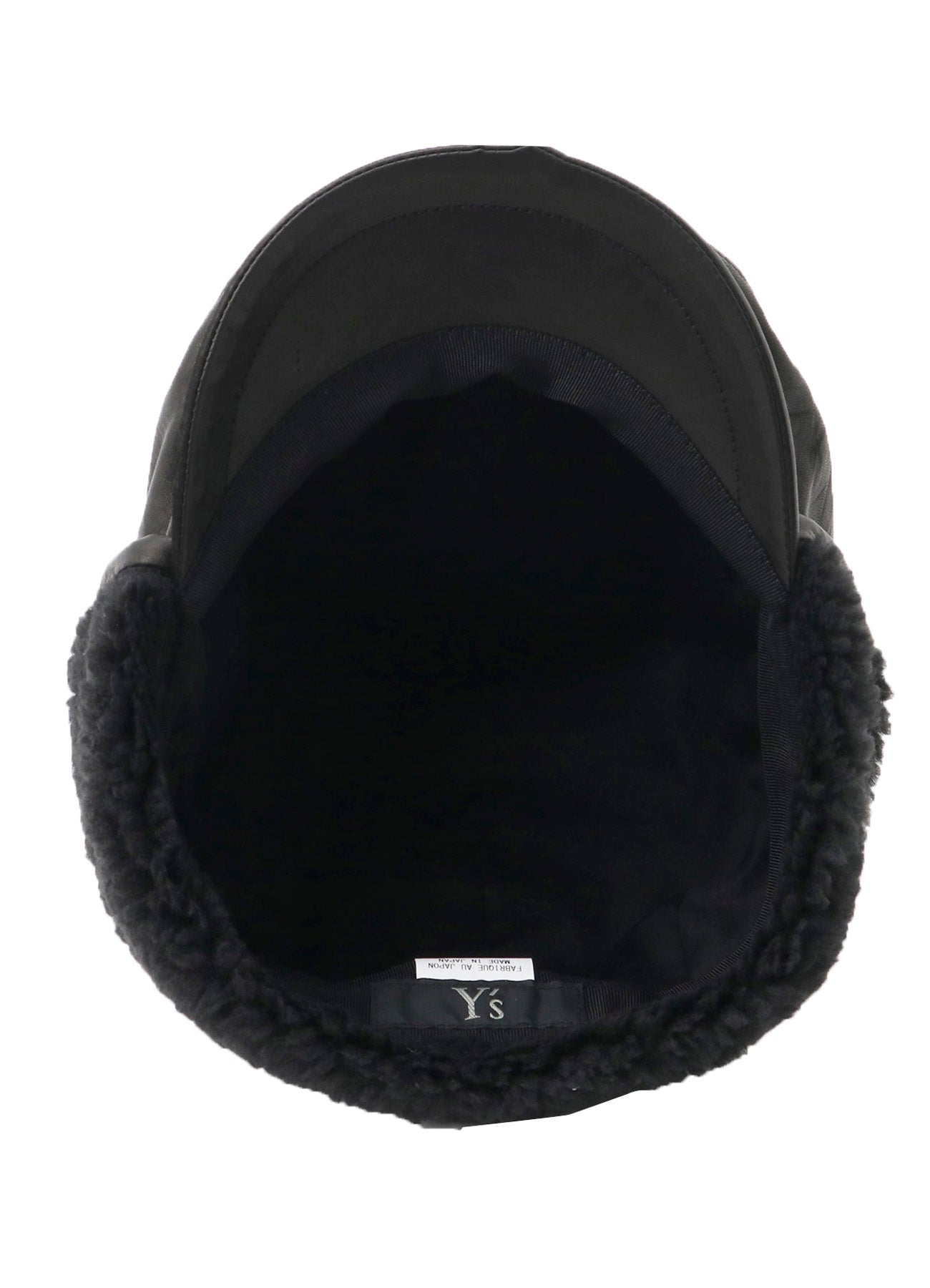 SOFT LEATHER EAR MUFF CAP