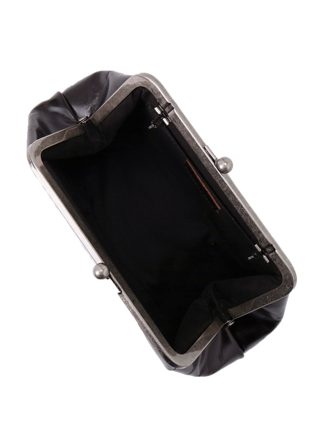 GLOSSY LEATHER CURVY BAG S