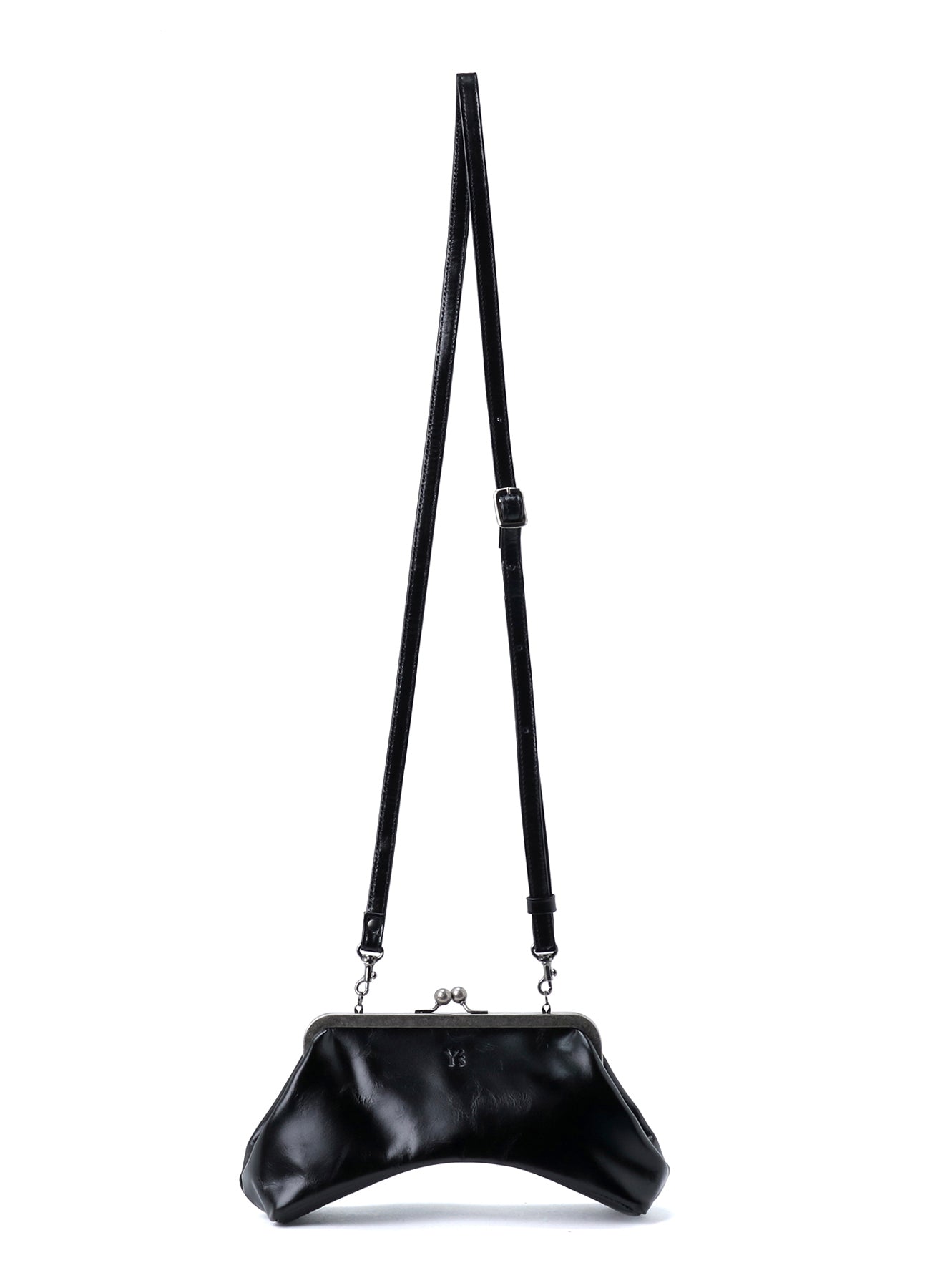 GLOSSY LEATHER CURVY BAG S