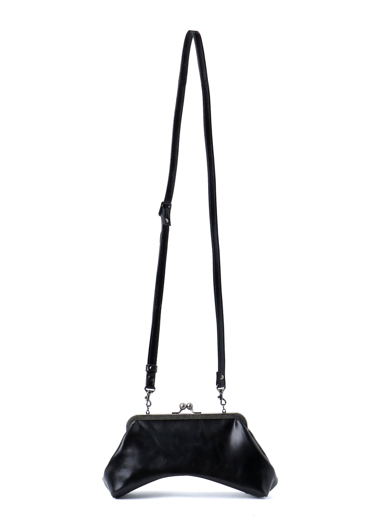 GLOSSY LEATHER CURVY BAG S