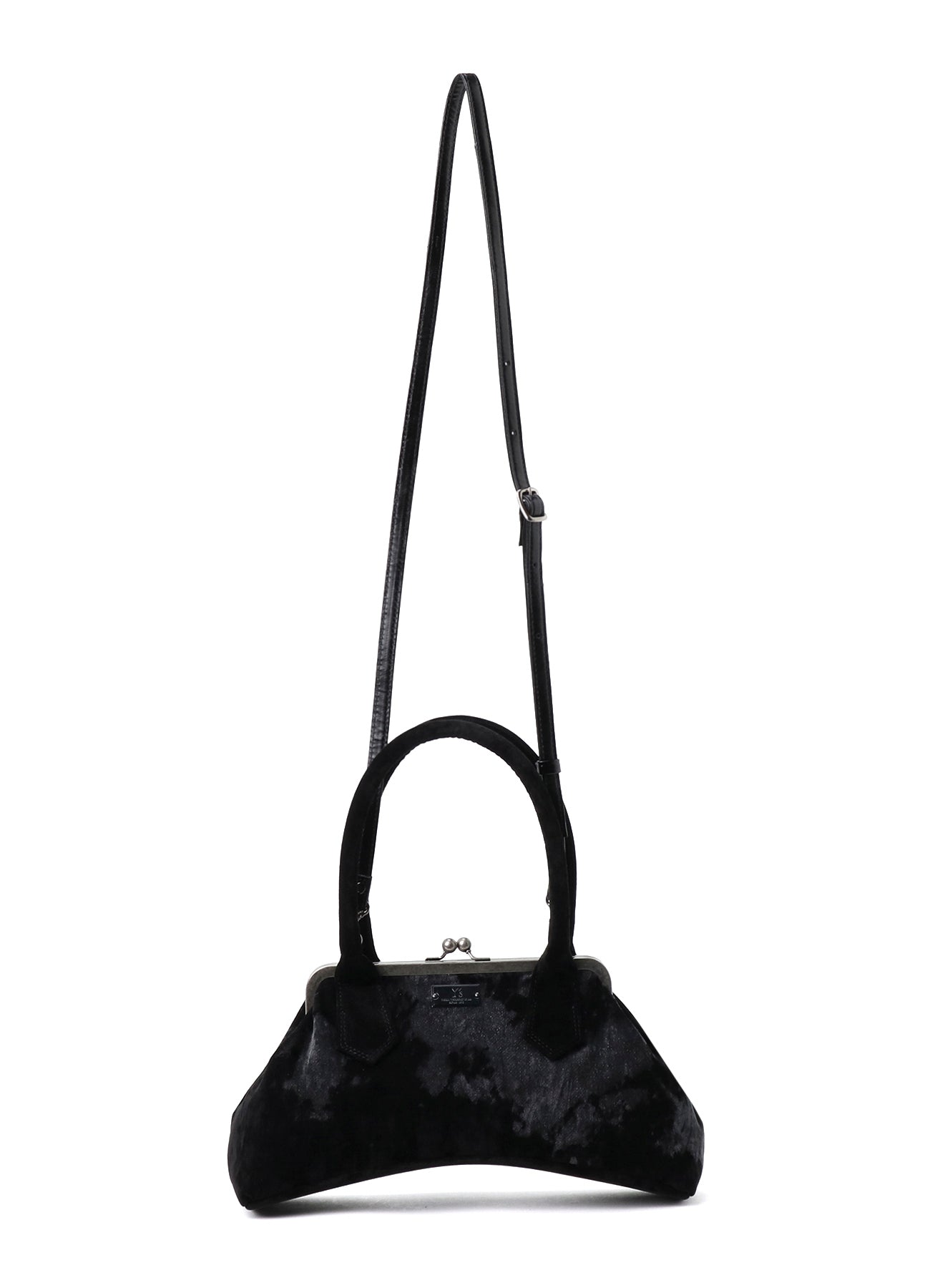 DISCHARGE-PRINTED VELVET CURVY BAG L