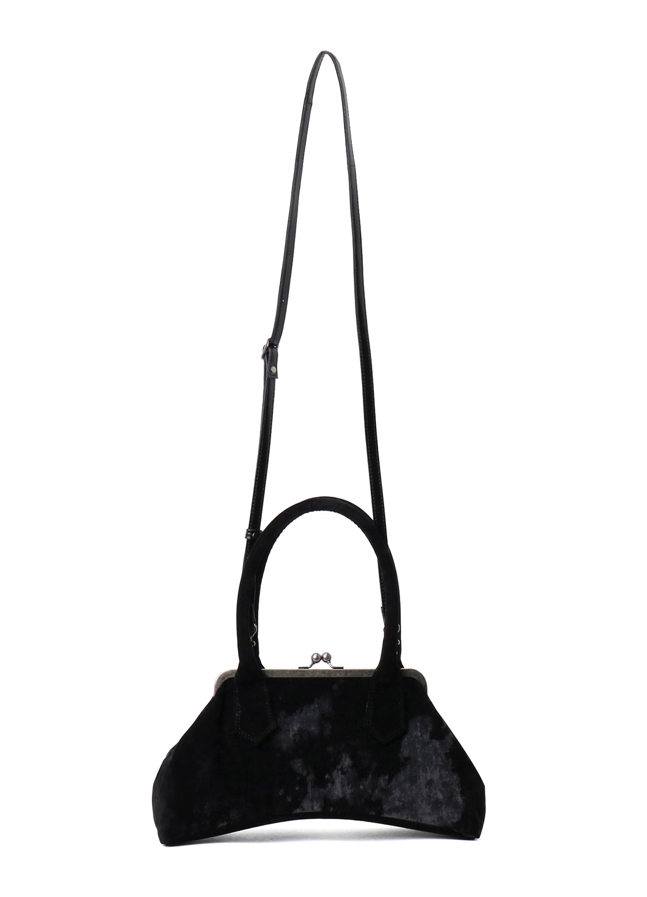 DISCHARGE-PRINTED VELVET CURVY BAG L