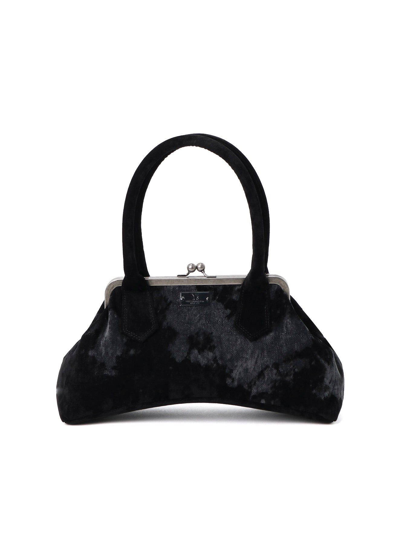 DISCHARGE-PRINTED VELVET CURVY BAG L