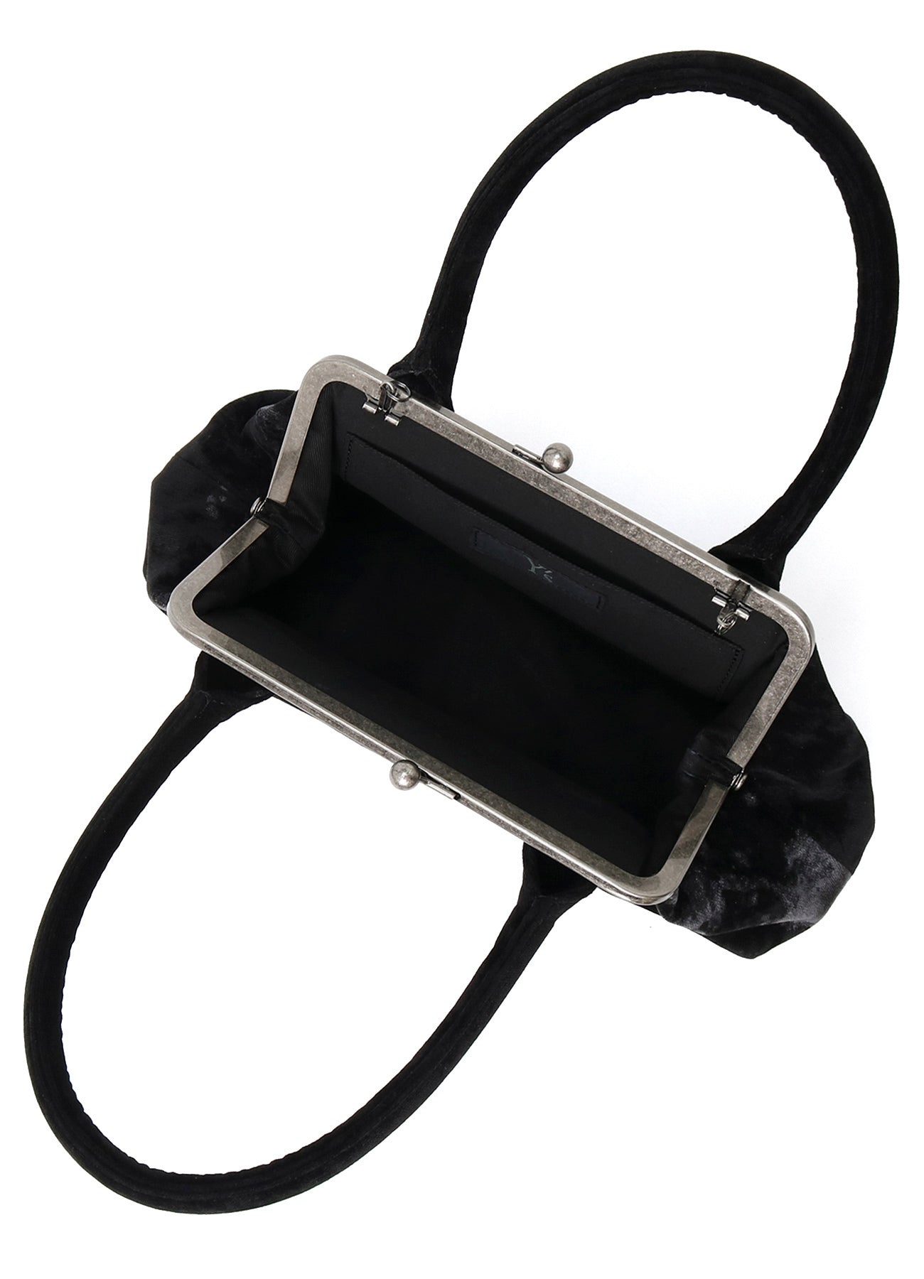 DISCHARGE-PRINTED VELVET CURVY BAG L