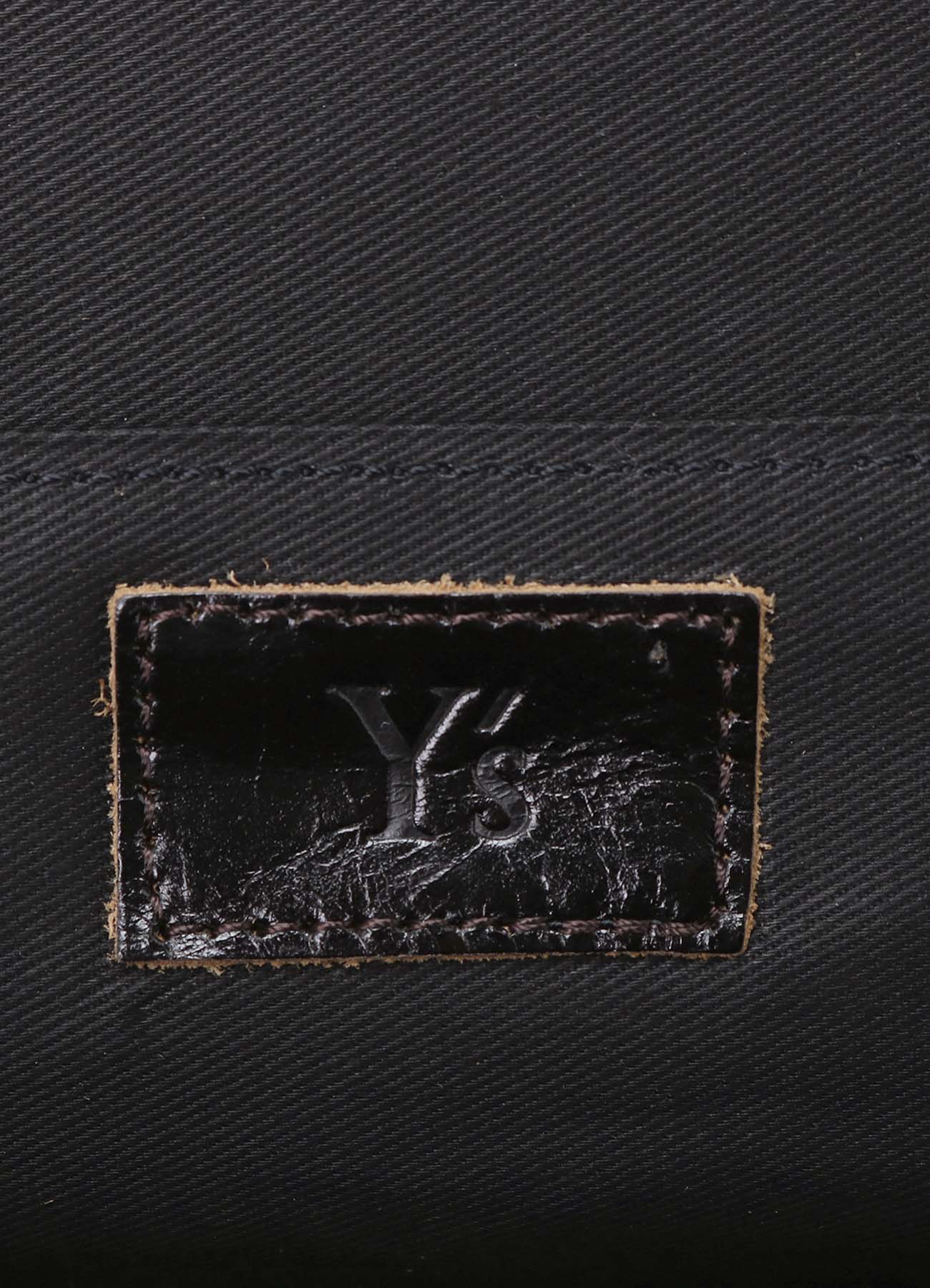 GLOSSY LEATHER CURVY BAG M