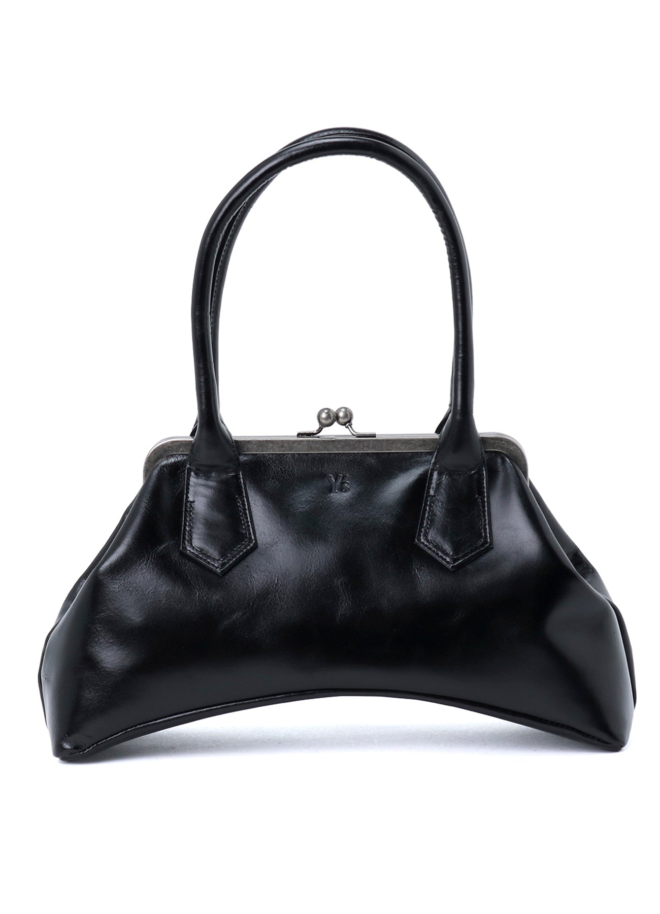GLOSSY LEATHER CURVY BAG M