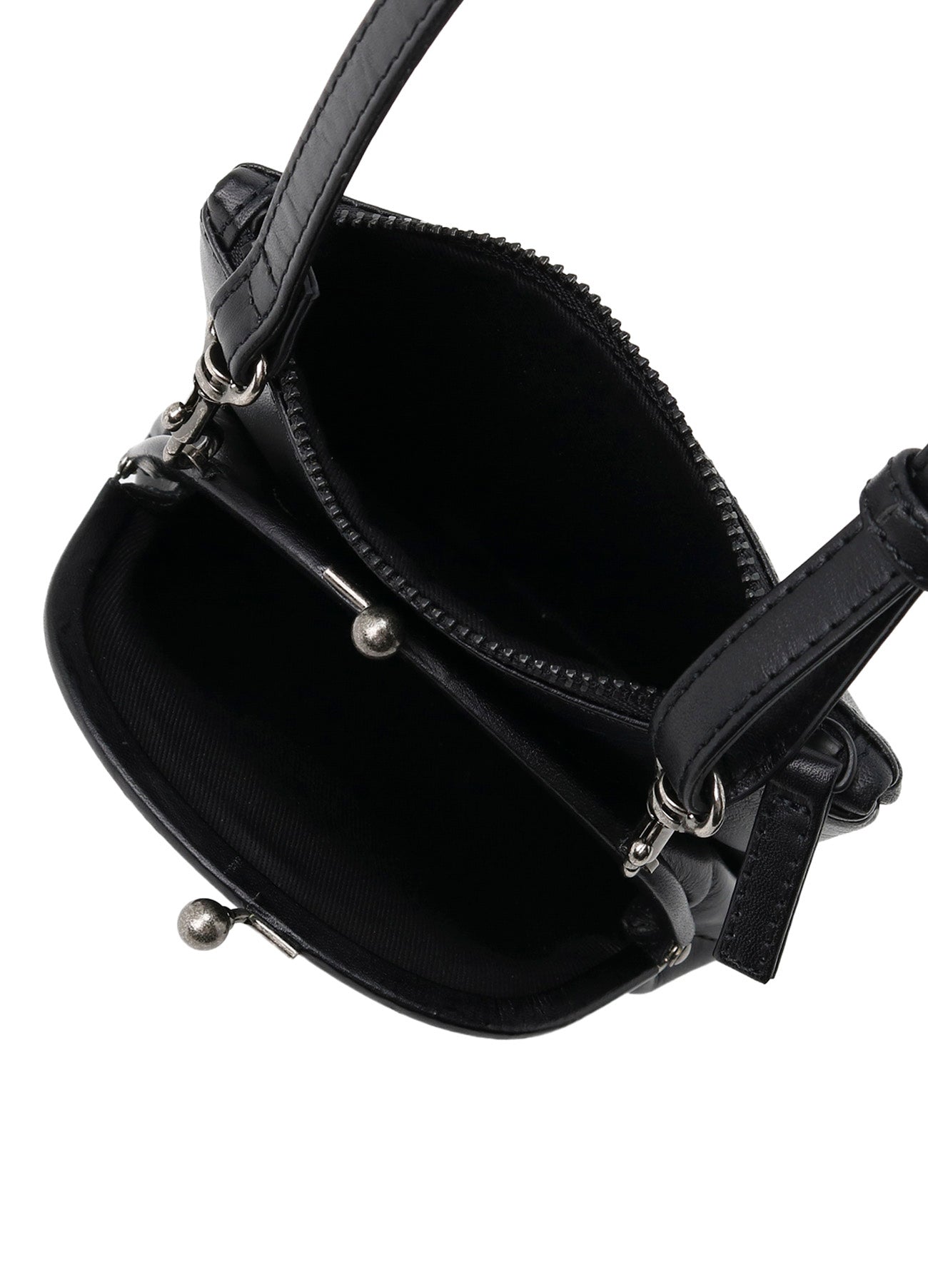 SEMI-GLOSS LEATHER MINI SHOULDER 2WAY BAG