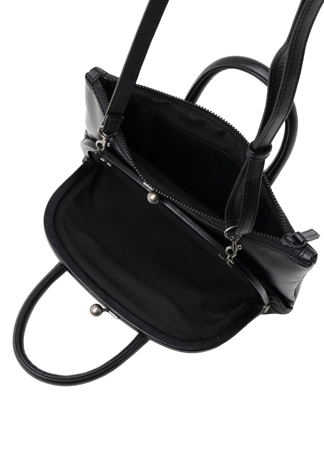 SEMI-GLOSS LEATHER SHOULDER 2WAY BAG