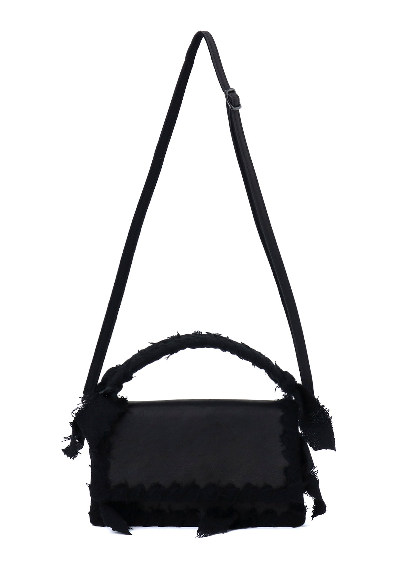 BRAIDED STRING LEATHER SHOULDER BAG
