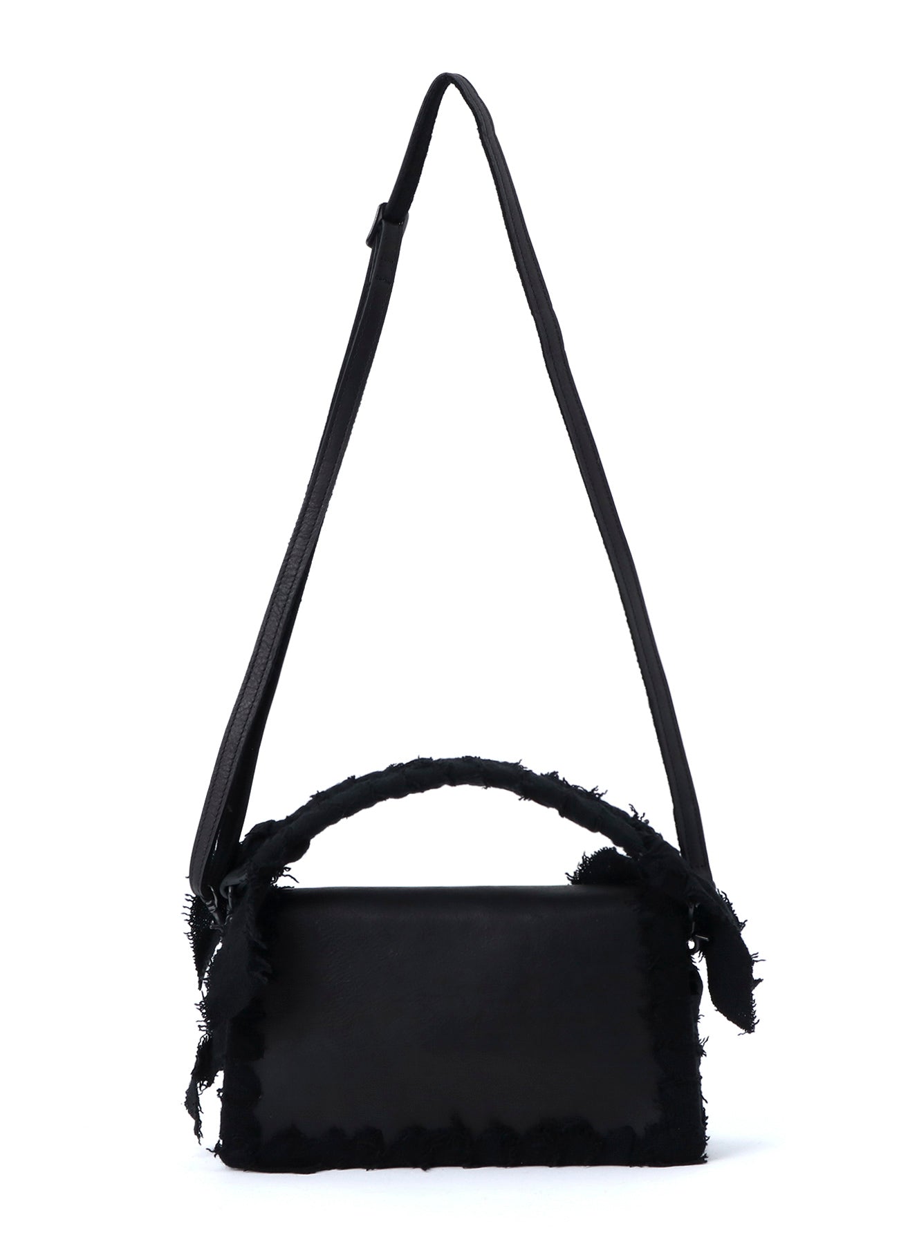BRAIDED STRING LEATHER SHOULDER BAG