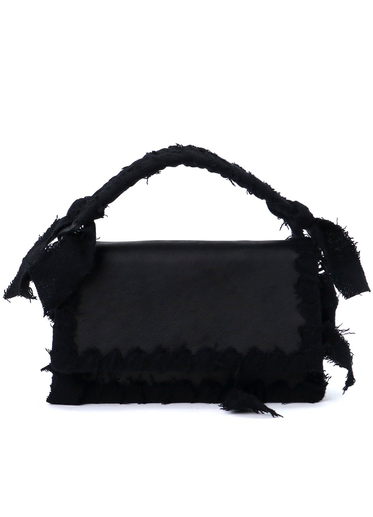 BRAIDED STRING LEATHER SHOULDER BAG