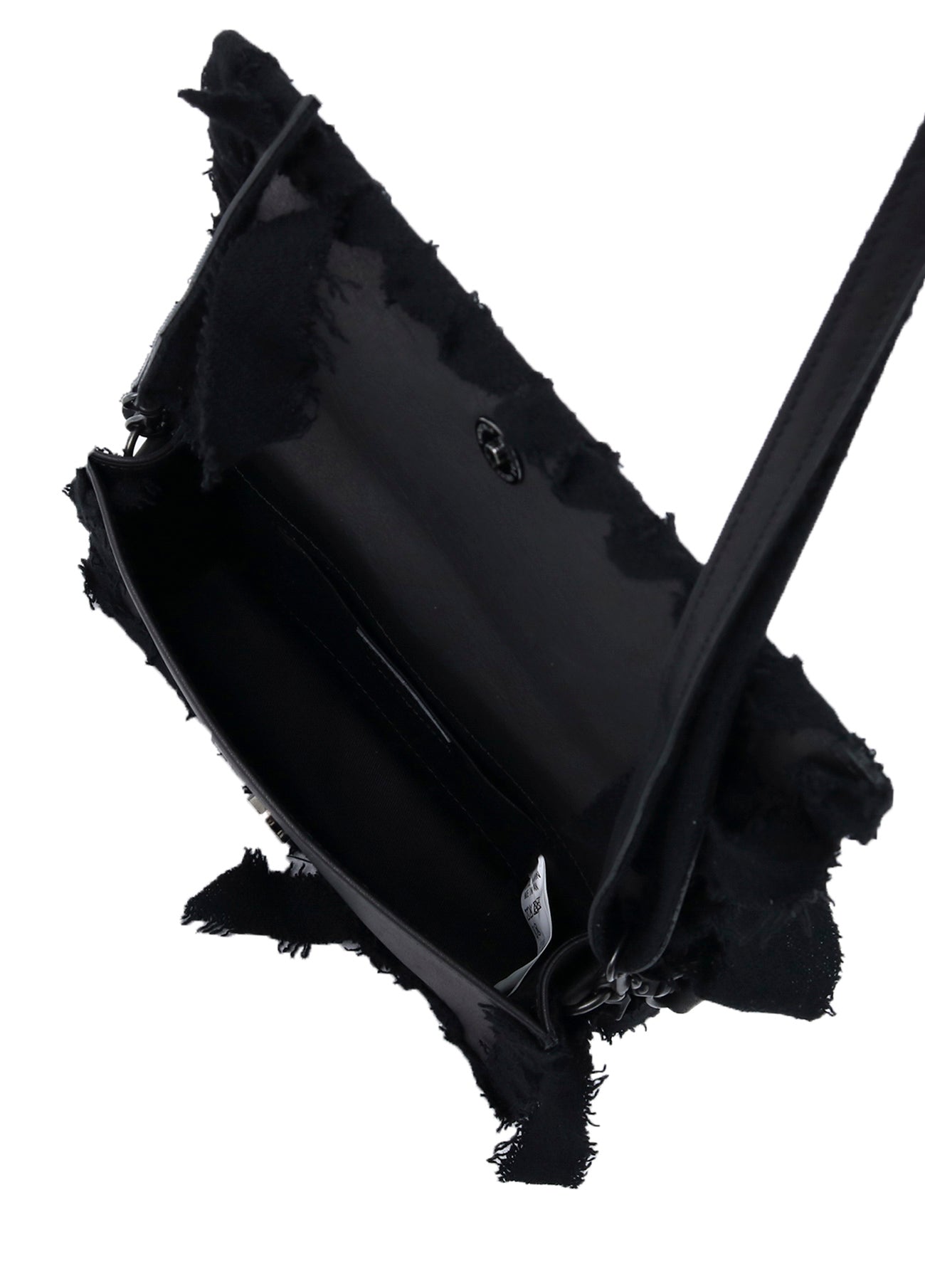 BRAIDED STRING LEATHER SHOULDER BAG