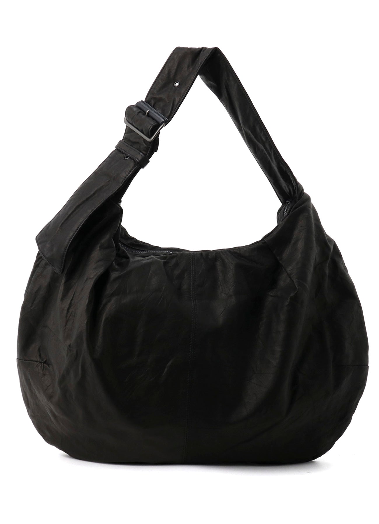 SOFT LEATHER GYOZA-STYLE BAG
