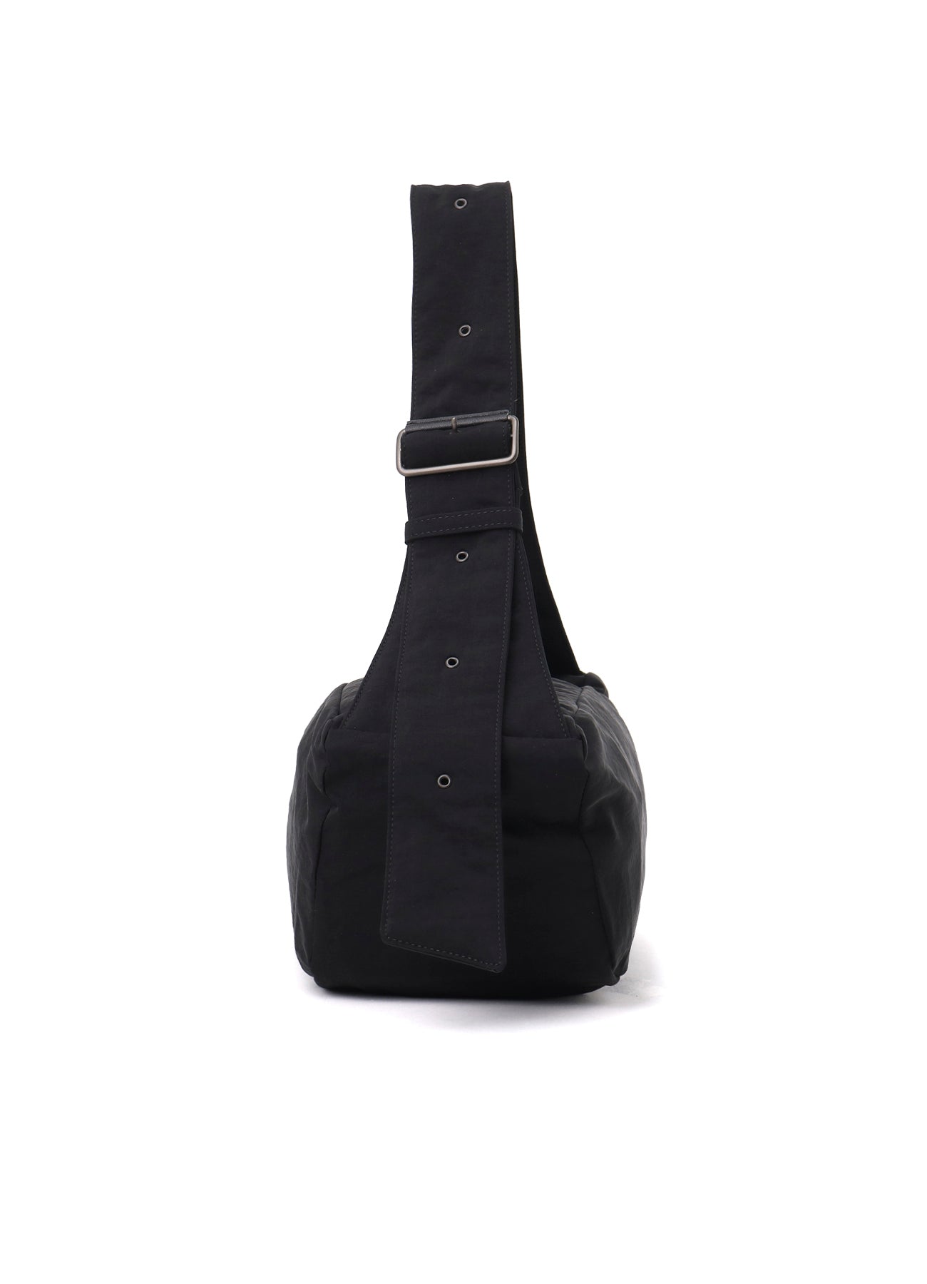 NYLON WASHER TWILL BOX SHOULDER BAG