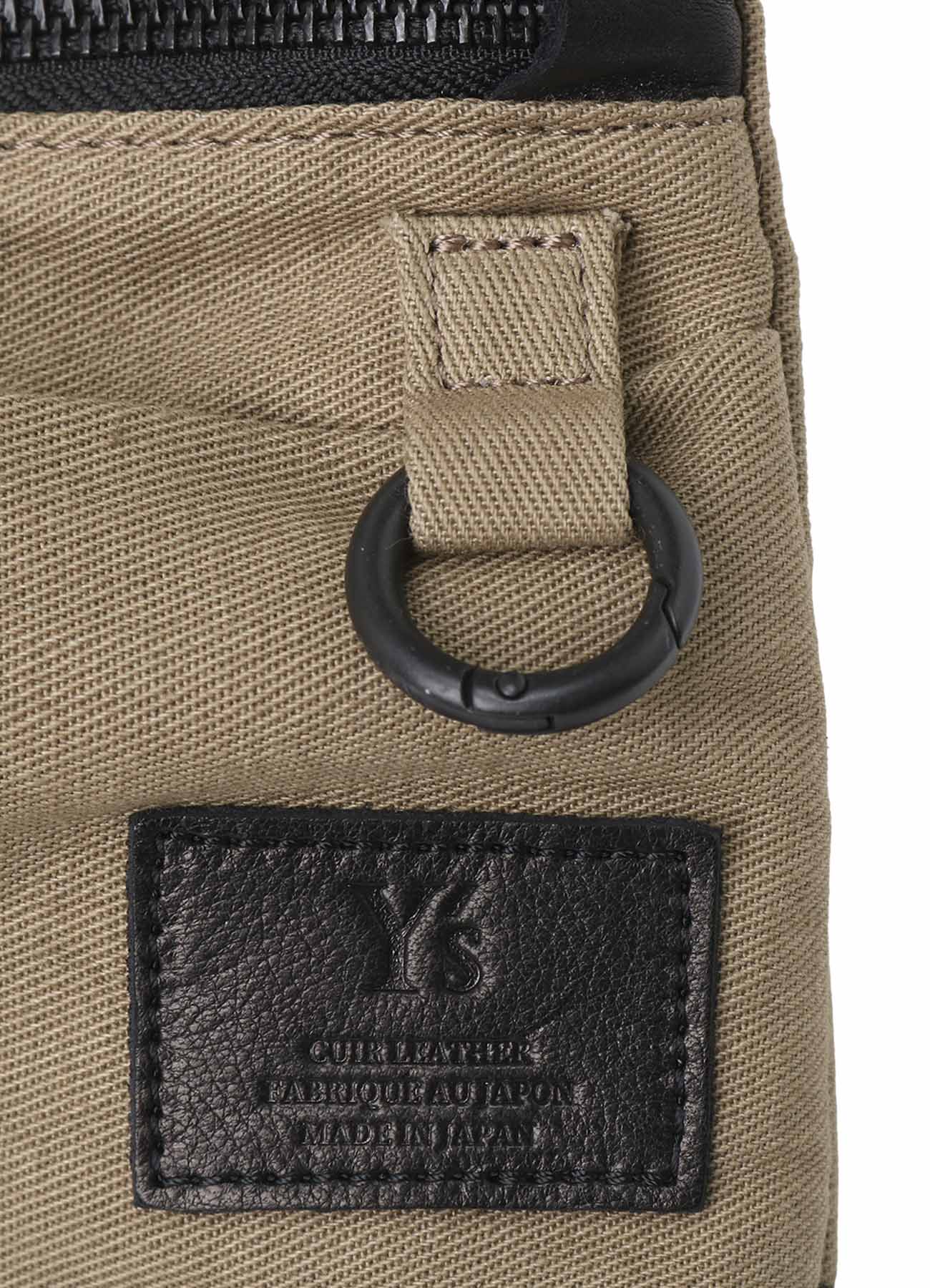 COTTON LINEN TWILL / LEATHER SACOCHE