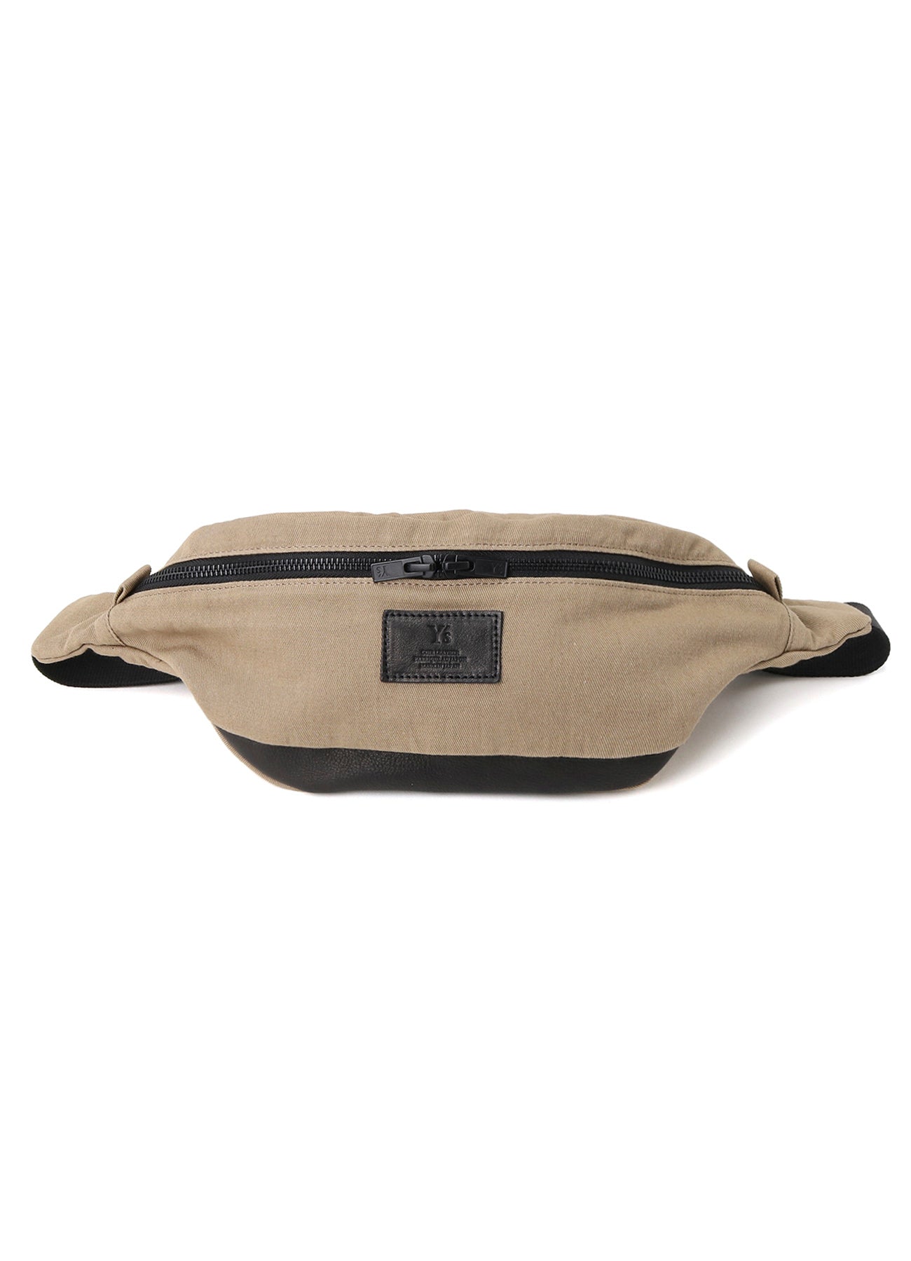COTTON LINEN TWILL / LEATHER CROSSBODY BAG