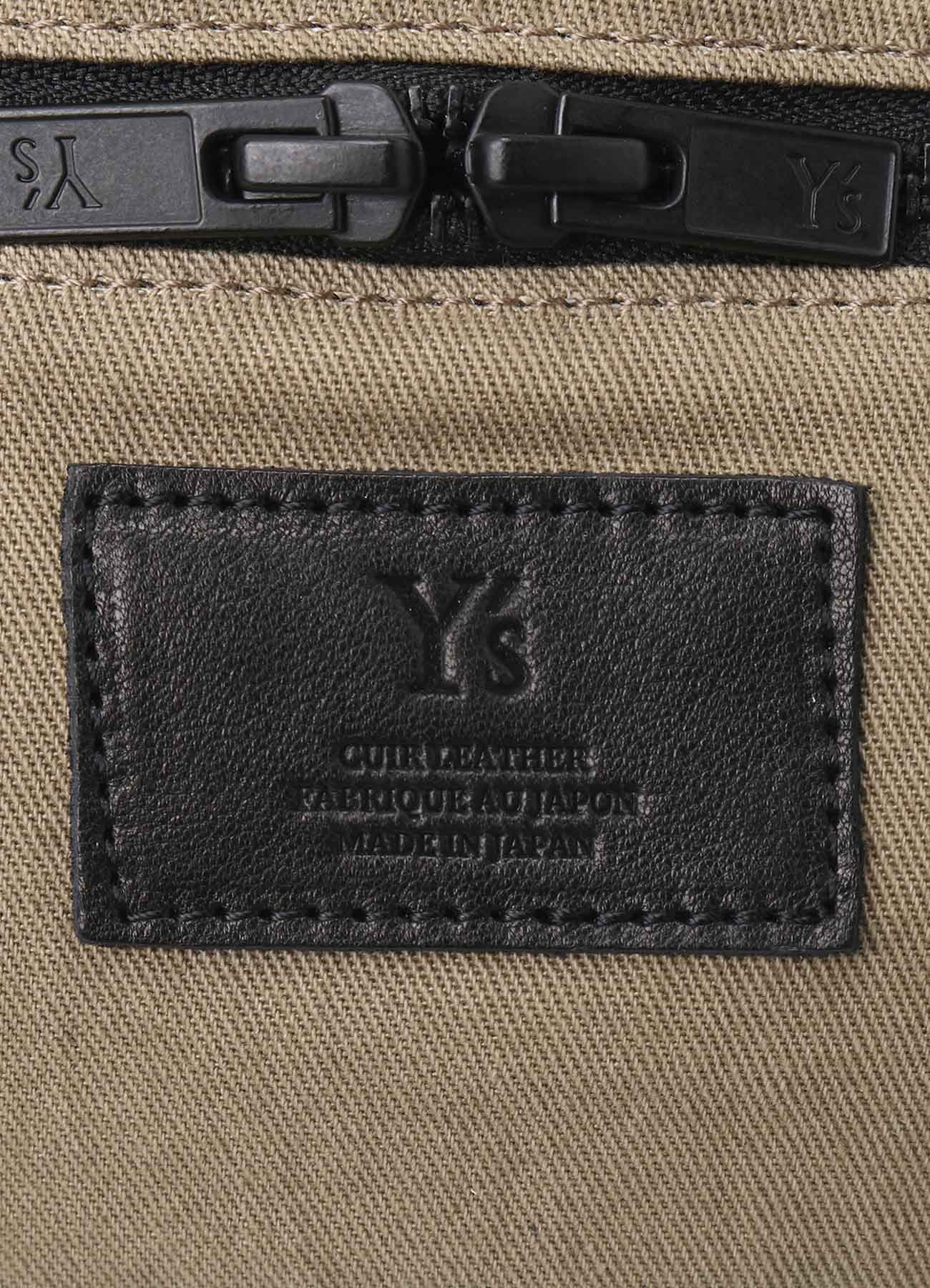 COTTON LINEN TWILL / LEATHER CROSSBODY BAG