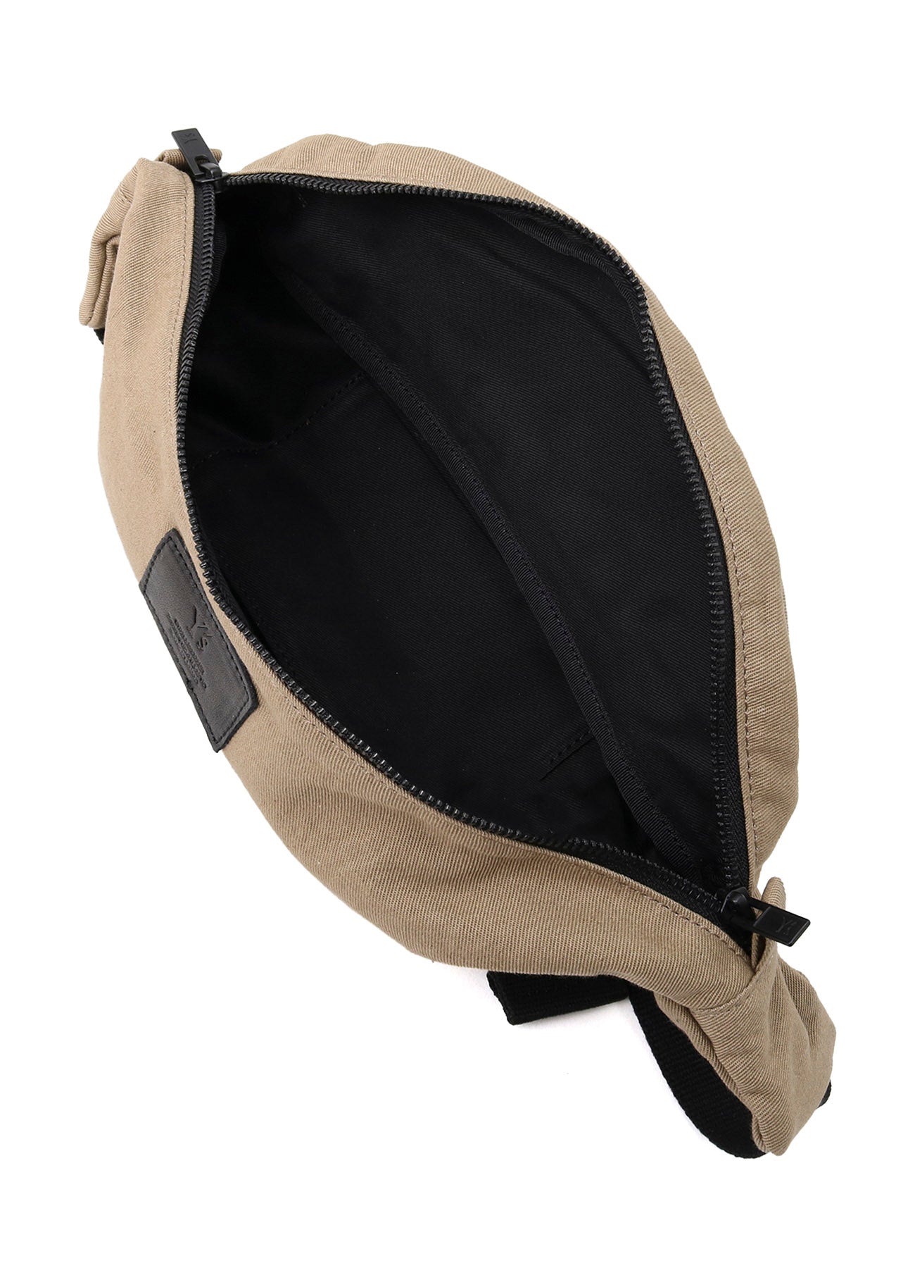 COTTON LINEN TWILL / LEATHER CROSSBODY BAG