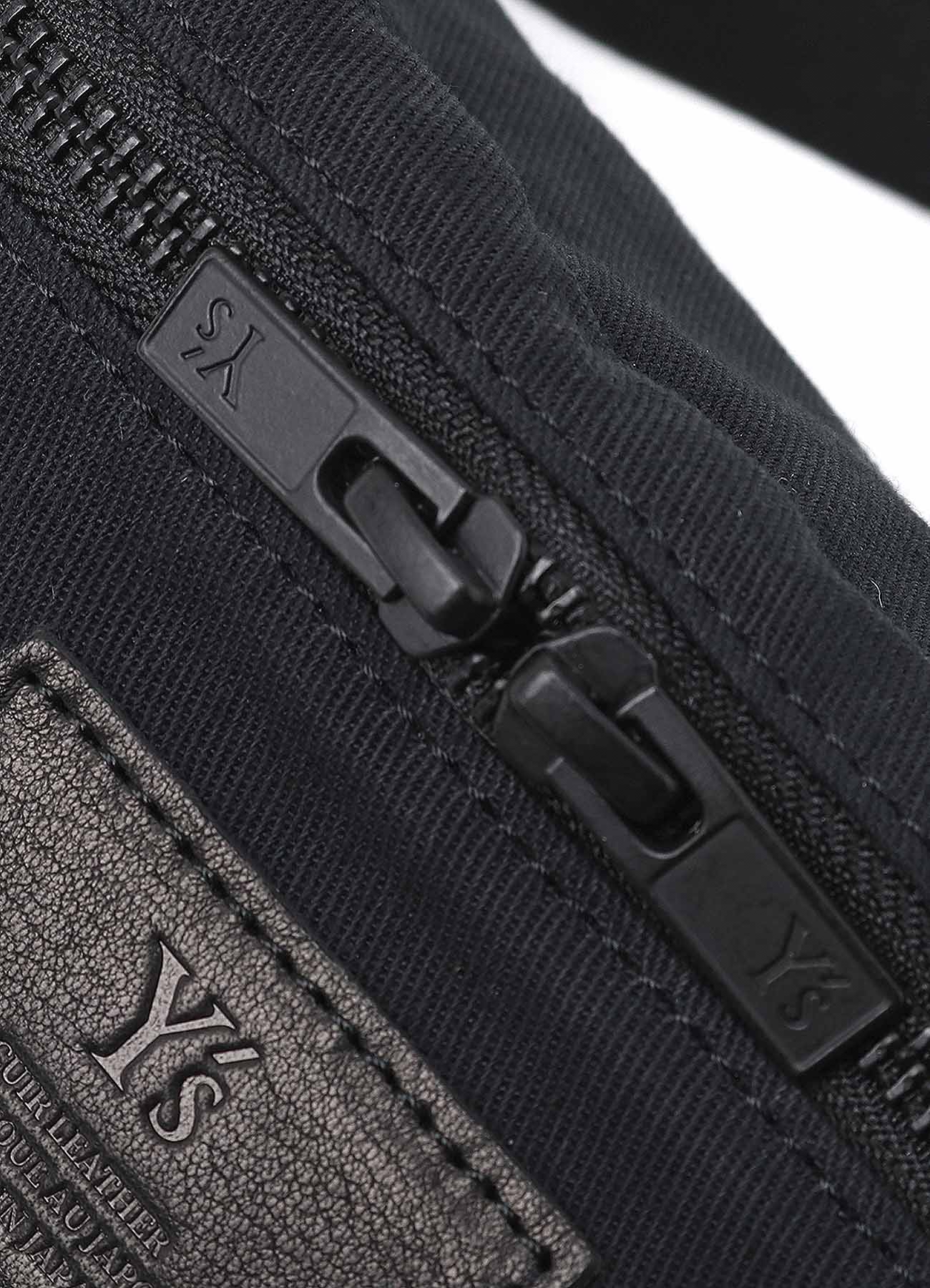 COTTON LINEN TWILL / LEATHER CROSSBODY BAG