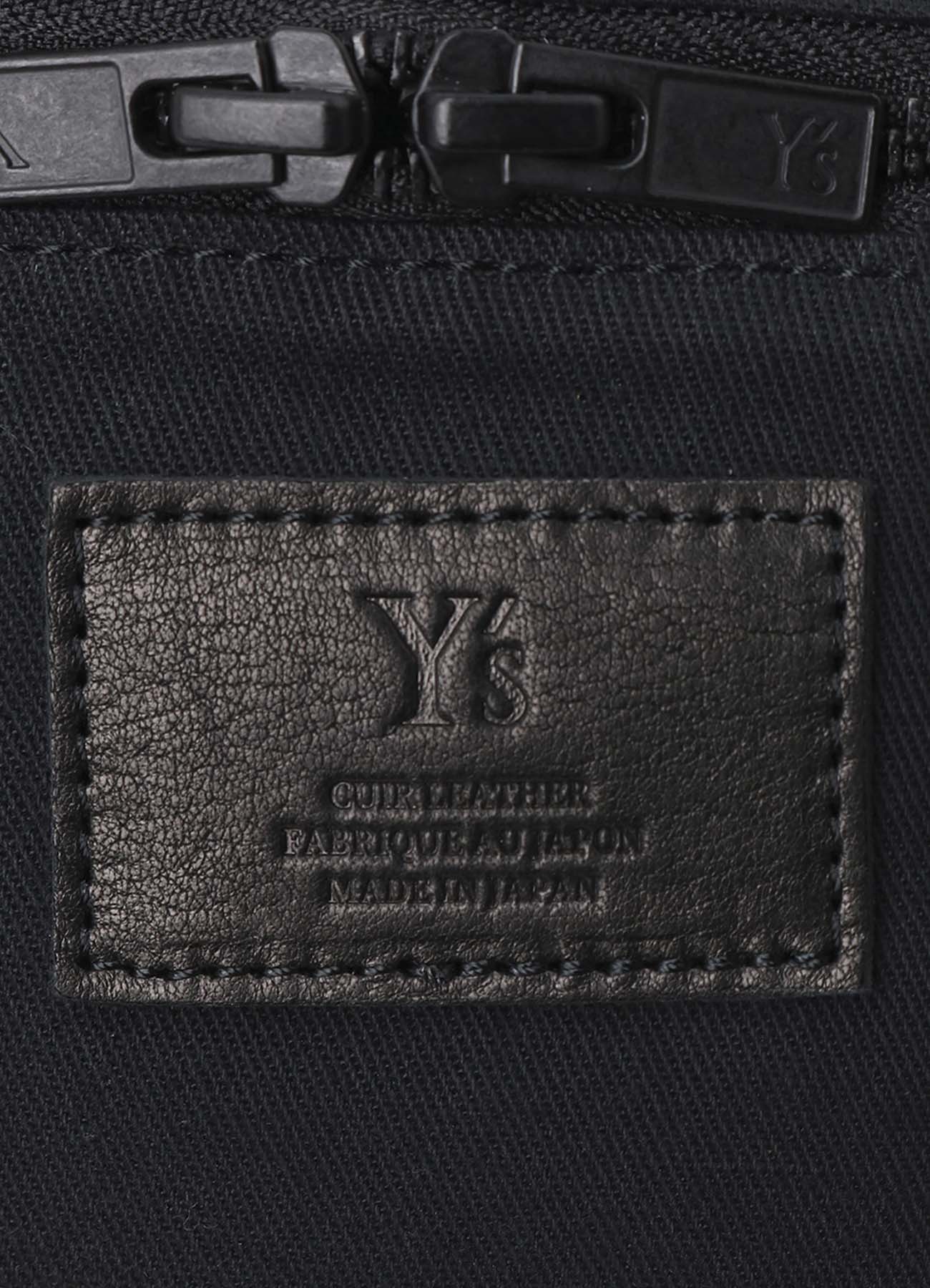 COTTON LINEN TWILL / LEATHER CROSSBODY BAG
