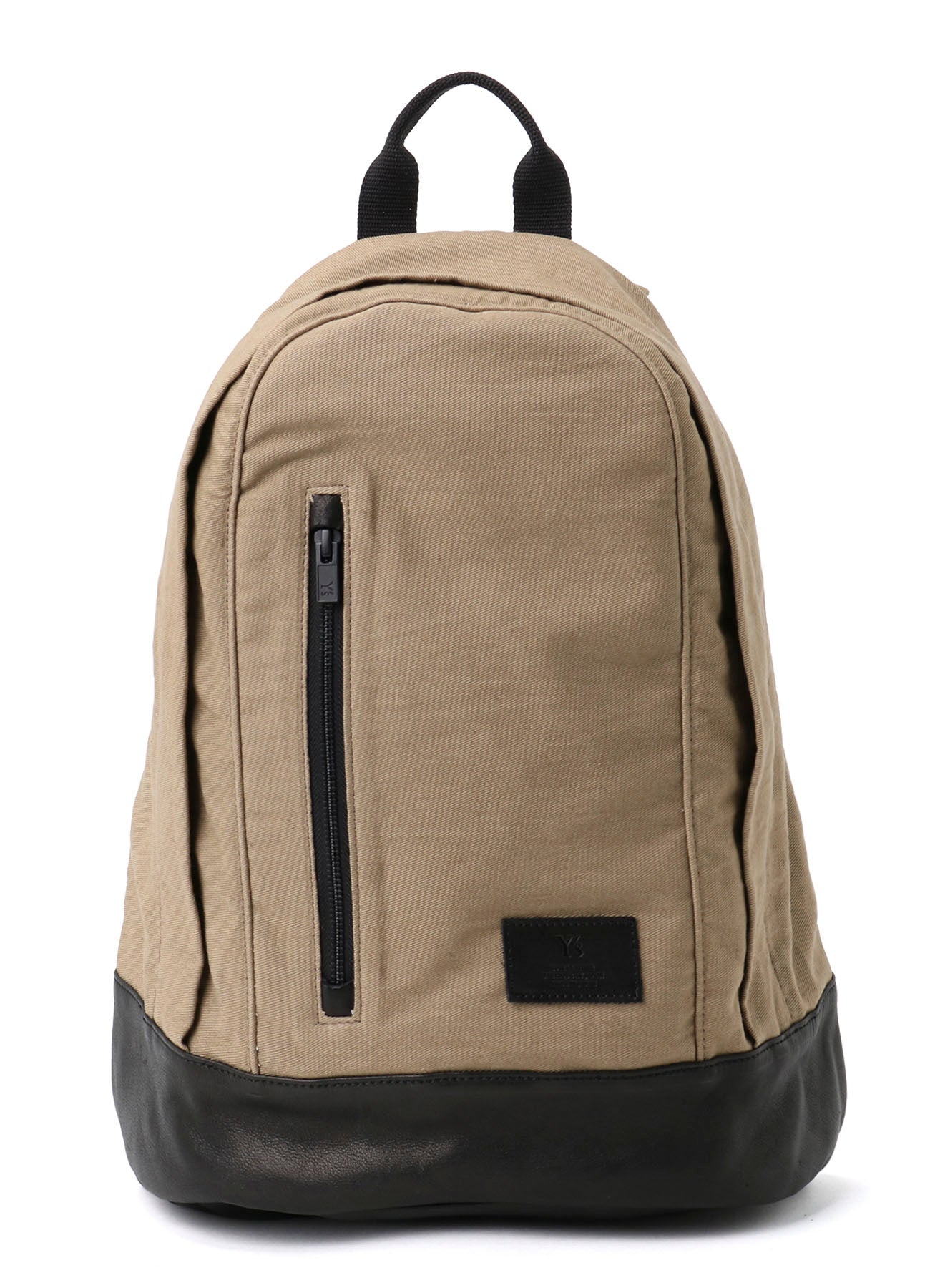 COTTON LINEN TWILL / LEATHER BACKPACK