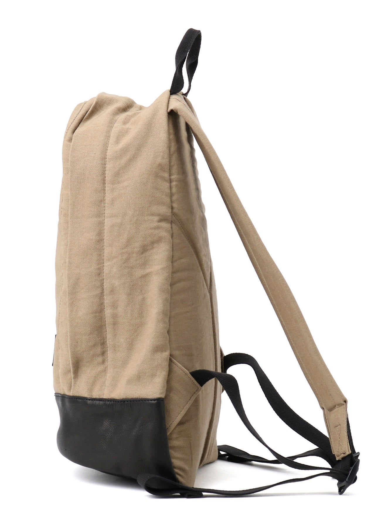 COTTON LINEN TWILL / LEATHER BACKPACK