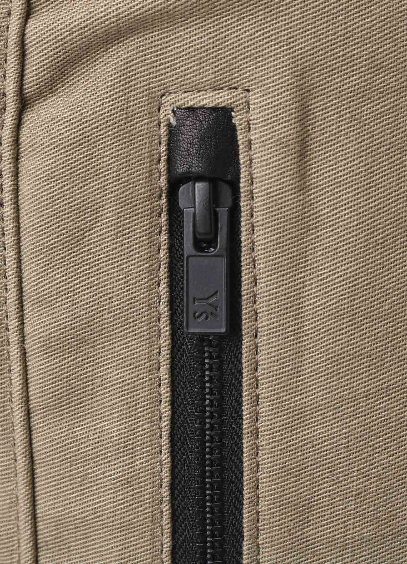 COTTON LINEN TWILL / LEATHER BACKPACK