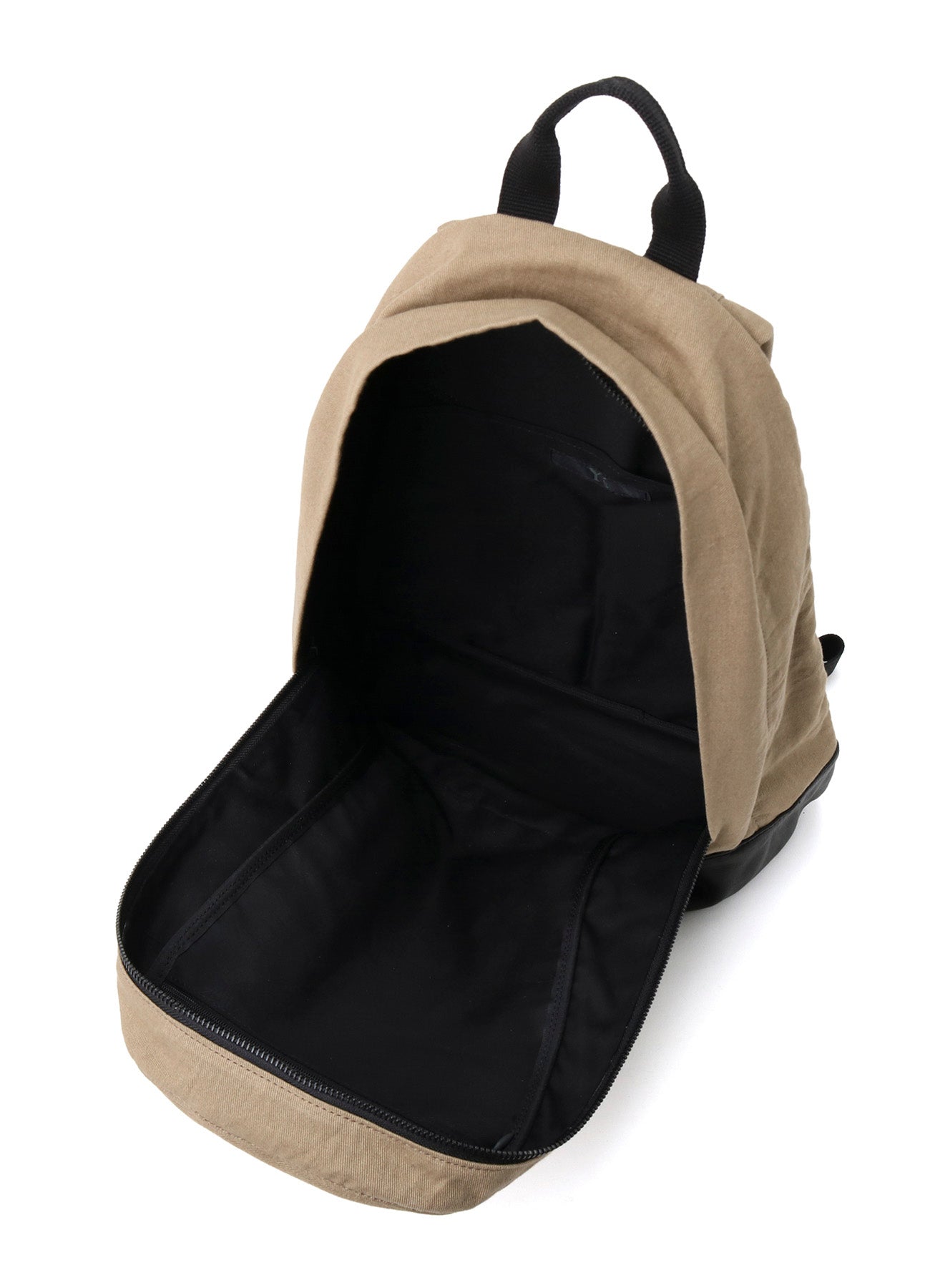 COTTON LINEN TWILL / LEATHER BACKPACK