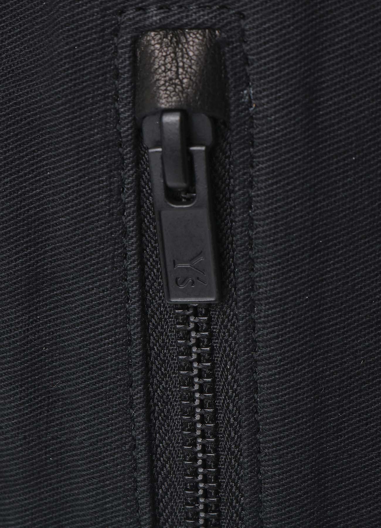 COTTON LINEN TWILL / LEATHER BACKPACK