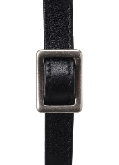 COW LEATHER METAL CLASP TOTE BAG