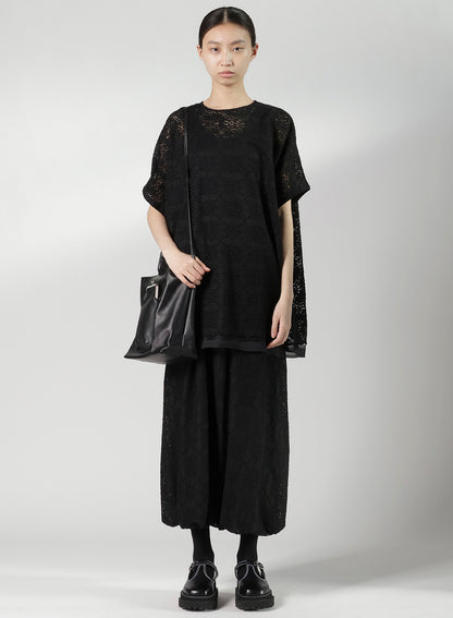 COW LEATHER METAL CLASP TOTE BAG