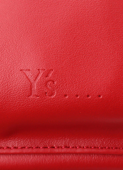 COW LEATHER METAL CLASP BOX BAG