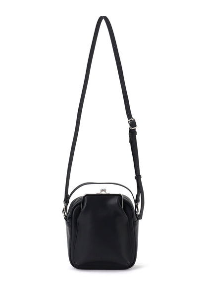 COW LEATHER METAL CLASP BOX BAG