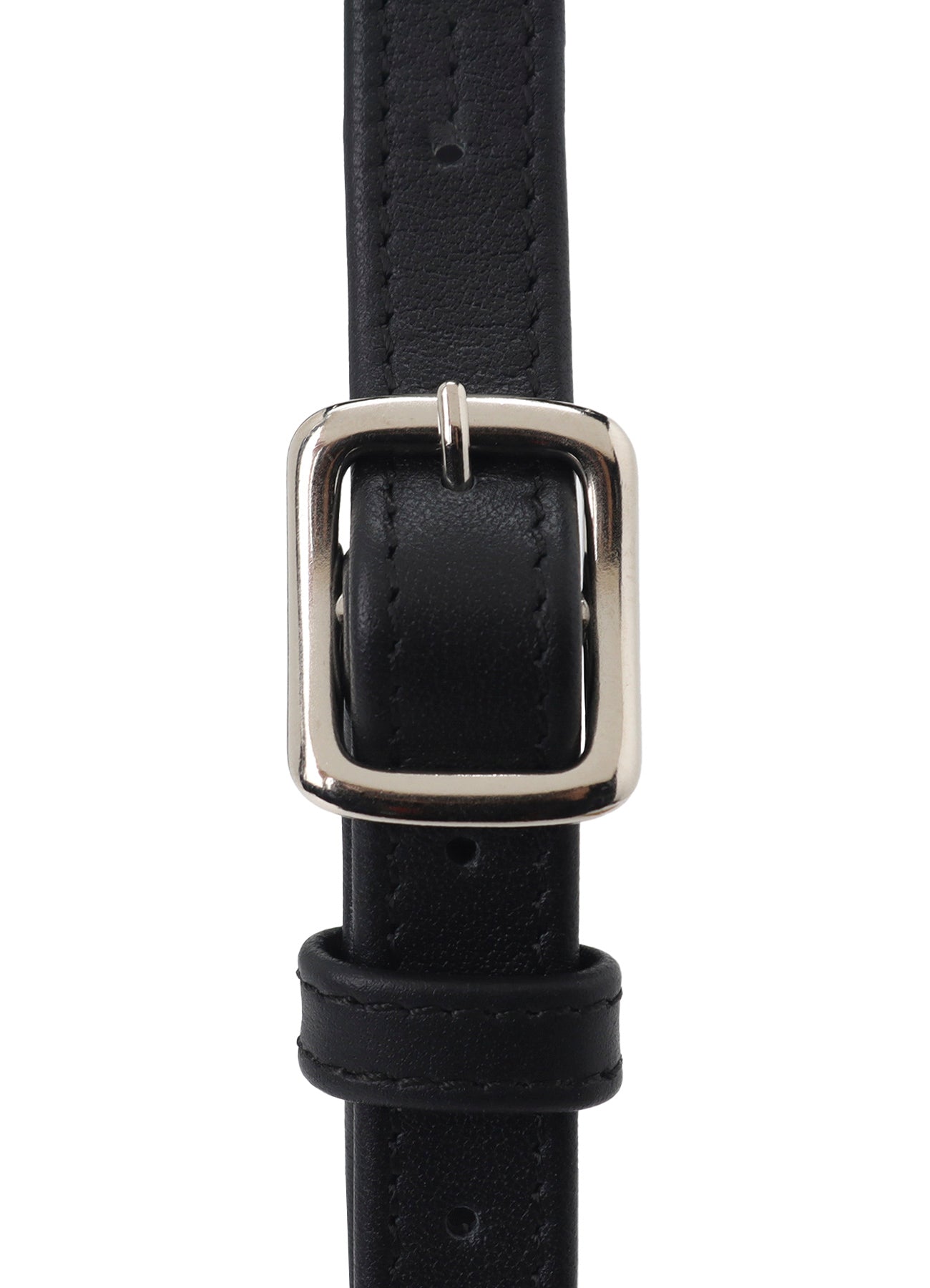 COW LEATHER METAL CLASP BOX BAG