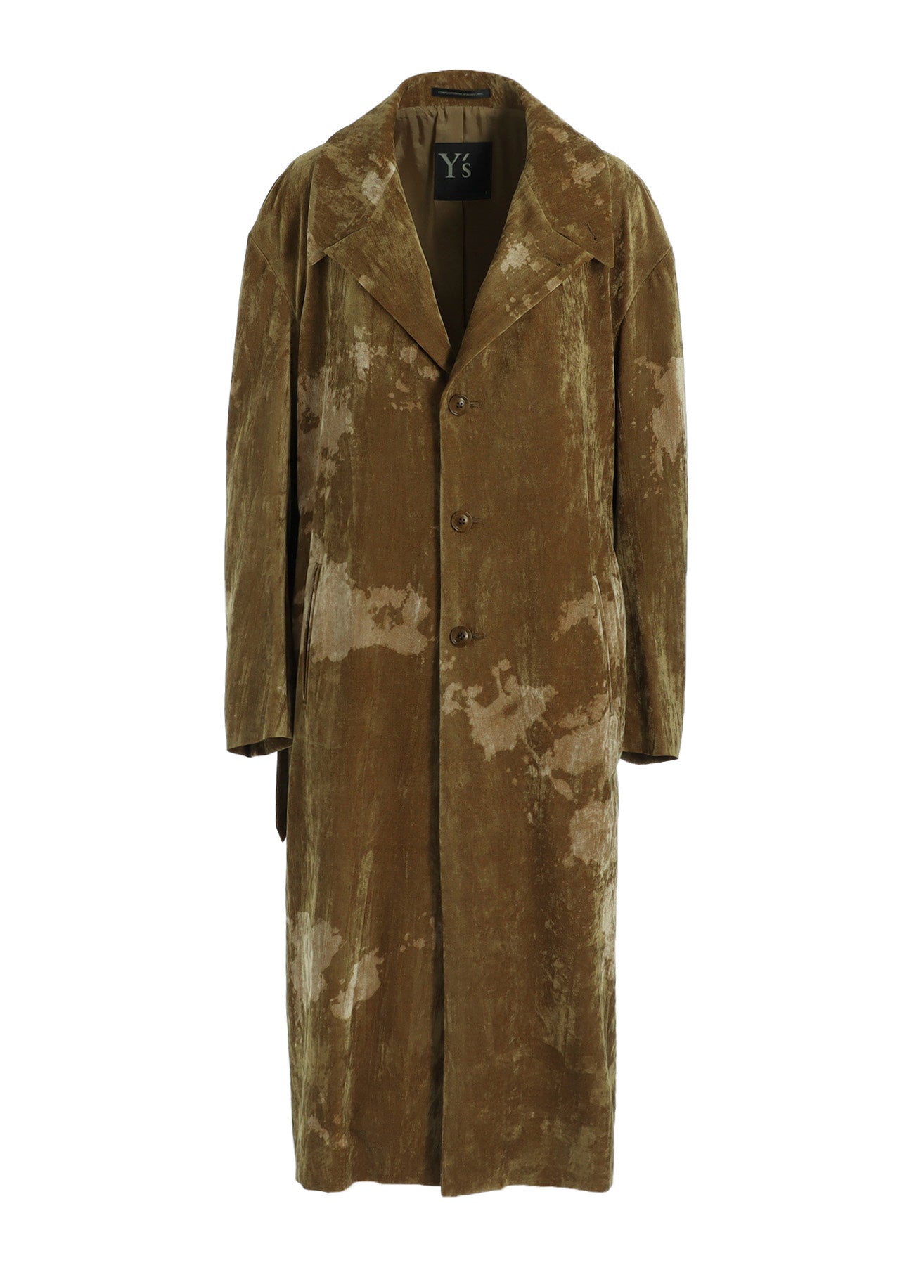 DISCHARGE-PRINTED VELVET BIG JACKET