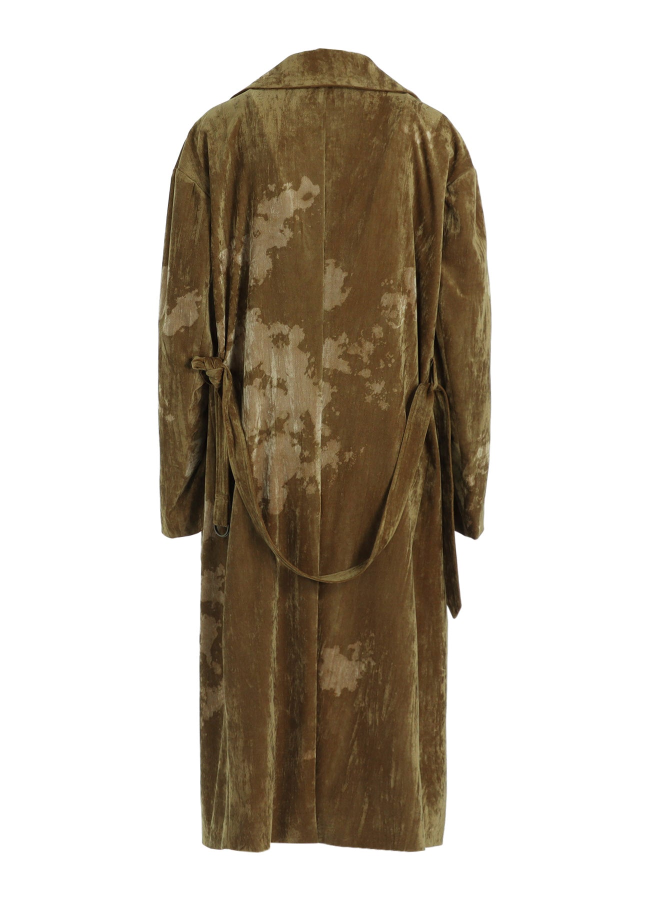 DISCHARGE-PRINTED VELVET BIG JACKET