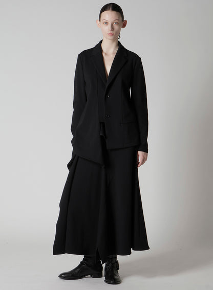 ASYMMETRIC COMBED FLEECE JACKET