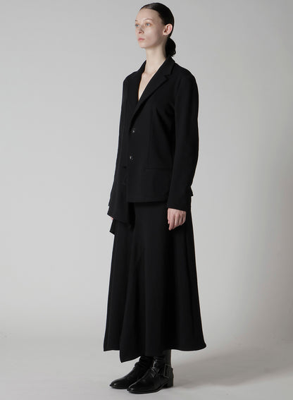 ASYMMETRIC COMBED FLEECE JACKET