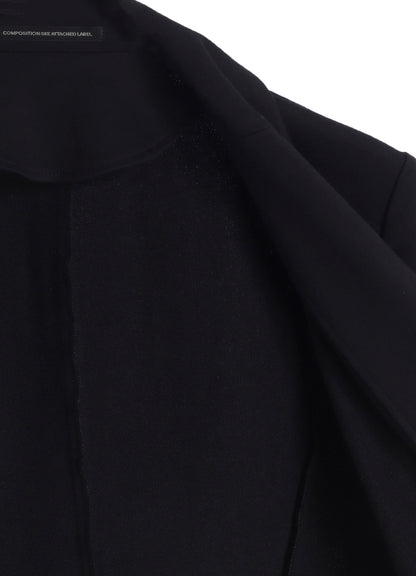 ASYMMETRIC COMBED FLEECE JACKET