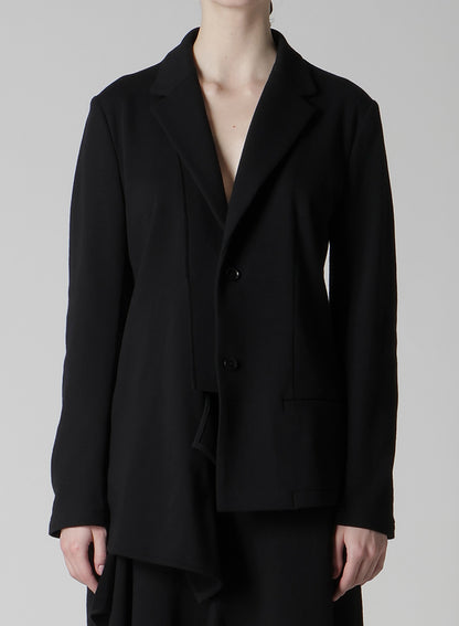 ASYMMETRIC COMBED FLEECE JACKET