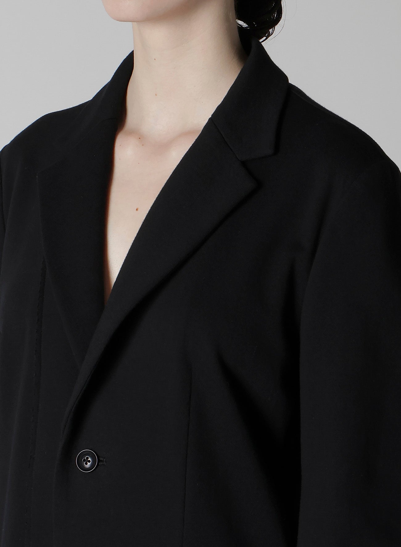ASYMMETRIC COMBED FLEECE JACKET