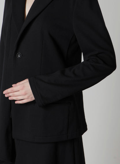 ASYMMETRIC COMBED FLEECE JACKET