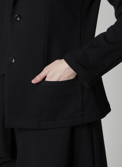 ASYMMETRIC COMBED FLEECE JACKET