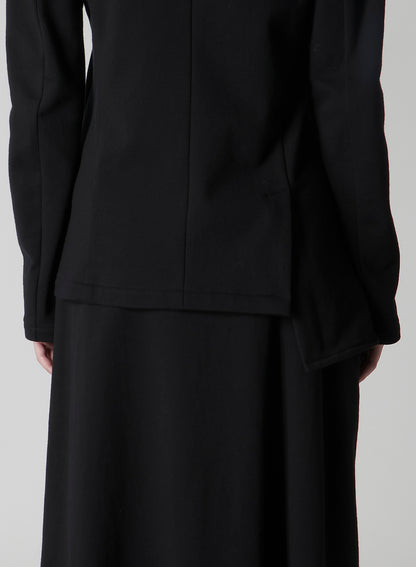 ASYMMETRIC COMBED FLEECE JACKET